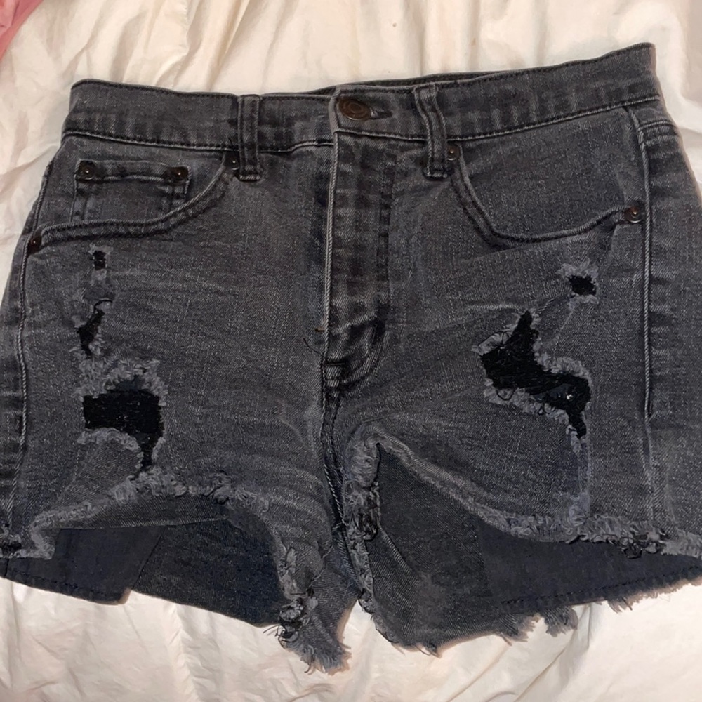 black aeropostale blue jean shirts size 4